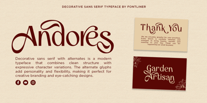 Andores Font Poster 10