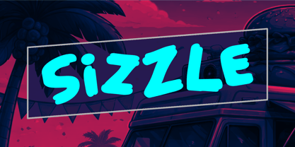 Sizzle Font Poster 1