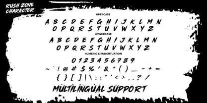 Rush Zone Font Poster 9