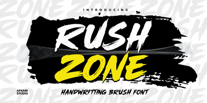 Rush Zone Font Poster 1