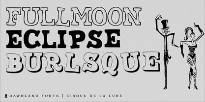 Cirque de la Lune Font Poster 3
