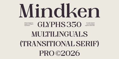 Mindken Font Poster 1