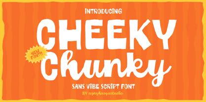 Cheeky Chunky Font Poster 1