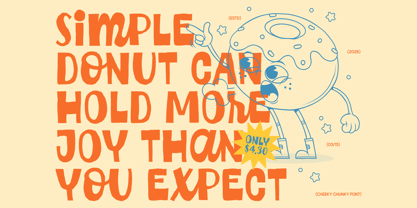 Cheeky Chunky Font Poster 4