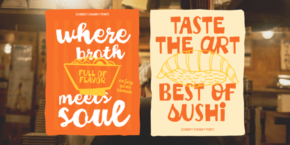 Cheeky Chunky Font Poster 2