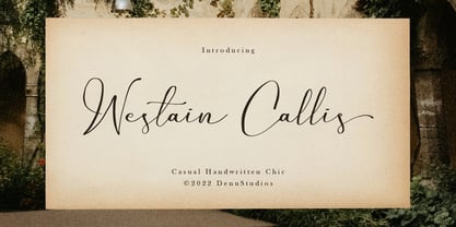 Westain Callis Font Poster 1