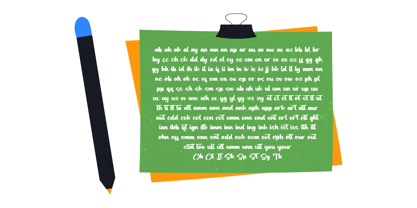 Simple Chating Font Poster 13