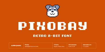 Pixobay Font Poster 1