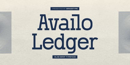 Availo Ledger Font Poster 1