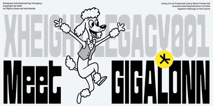 XL Gigalonn Font Poster 1