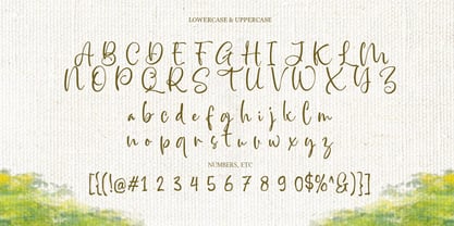 Mains Douces Font Poster 3