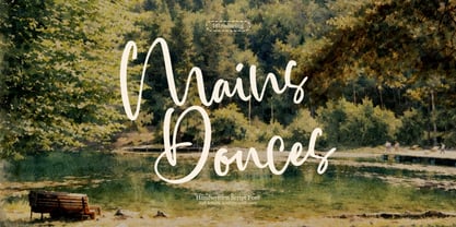 Mains Douces Font Poster 1