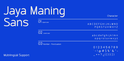 Jaya Maning Sans Font Poster 3