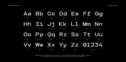 TBJ Felium Mono Font Poster 2