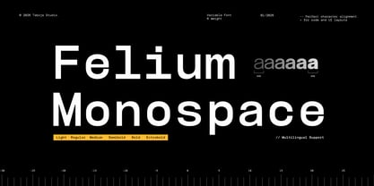 TBJ Felium Mono Font Poster 1