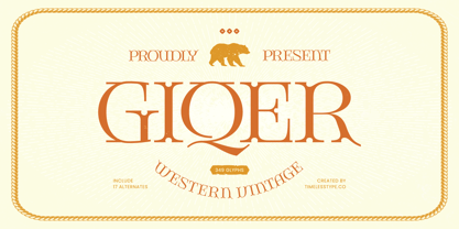 Giqer Font Poster 1
