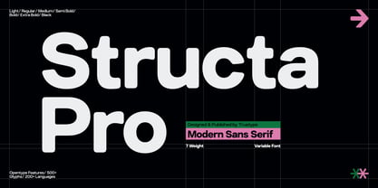 TRT Structa Pro Font Poster 1