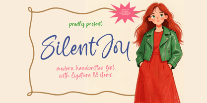 Silent Joy Font Poster 1