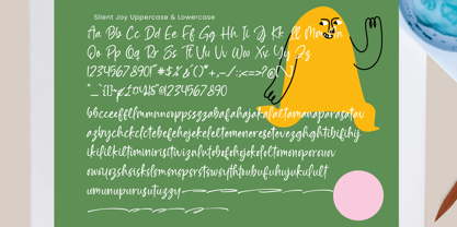 Silent Joy Font Poster 15