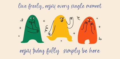 Silent Joy Font Poster 11
