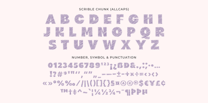 Scribble Chunk Font Poster 7