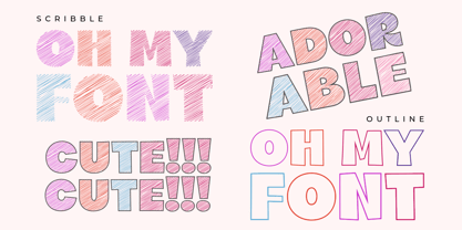 Scribble Chunk Font Poster 2