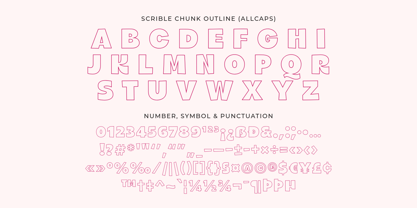 Scribble Chunk Font Poster 8