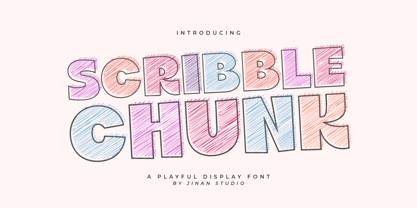 Scribble Chunk Font Poster 1