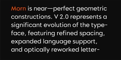 Morn Font Poster 2