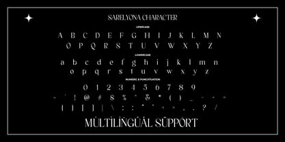 Sarelyona Collection Font Poster 8