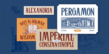 Lostrum Font Poster 5
