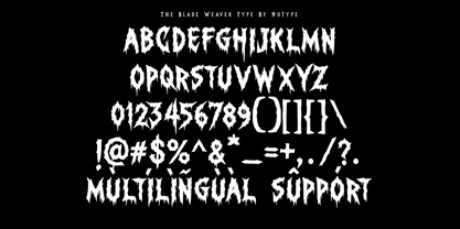 Blade Weaver Font Poster 7