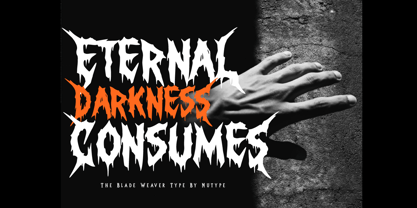 Blade Weaver Font Poster 3