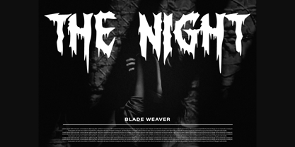 Blade Weaver Font Poster 5