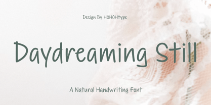 Daydreaming Still Font Poster 1