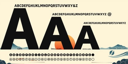 Biotrip Sans Caps Font Poster 2