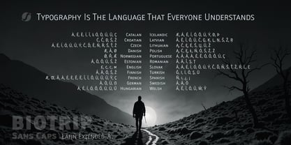 Biotrip Sans Caps Font Poster 4