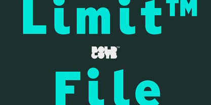 Limit File Font Poster 1
