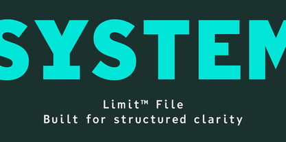 Limit File Font Poster 2