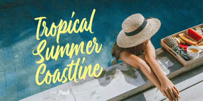 Peach Panturas Font Poster 2