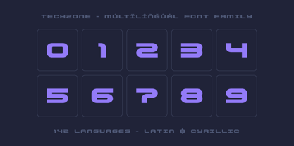 Techzone Font Poster 10