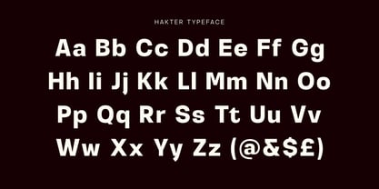 Hakter Font Poster 9