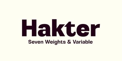Hakter Font Poster 1