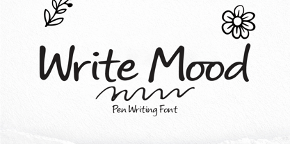 Write Mood Font Poster 1