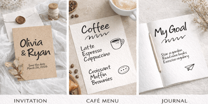 Write Mood Font Poster 2