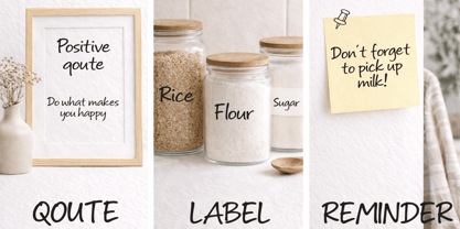 Write Mood Font Poster 4