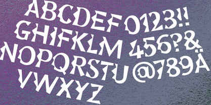 Zick Zack S&B Font Poster 3
