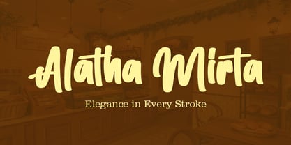 Alatha Mirtha Font Poster 1