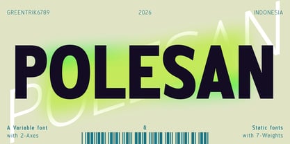 Polesan Font Poster 1