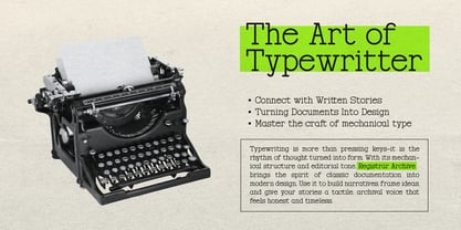 Registrar Archive Font Poster 2